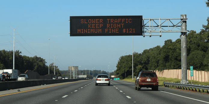 Florida Keep Right Except to Pass | I-75 Exit Guide