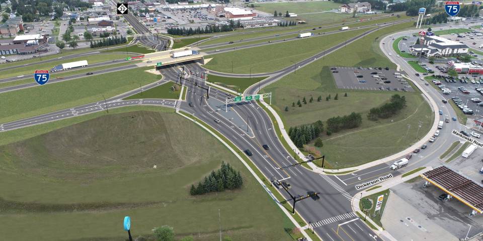 960x480-i-75-gaylord-michigan-ddi-interchange I-75 Michigan Interchange Construction | Michigan DOT