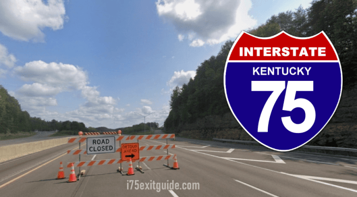 I-75 Closure Tuesday for Kentucky State Police Accident Reconstruction Kentucky I-75 Traffic | I-75 Exit Guide
